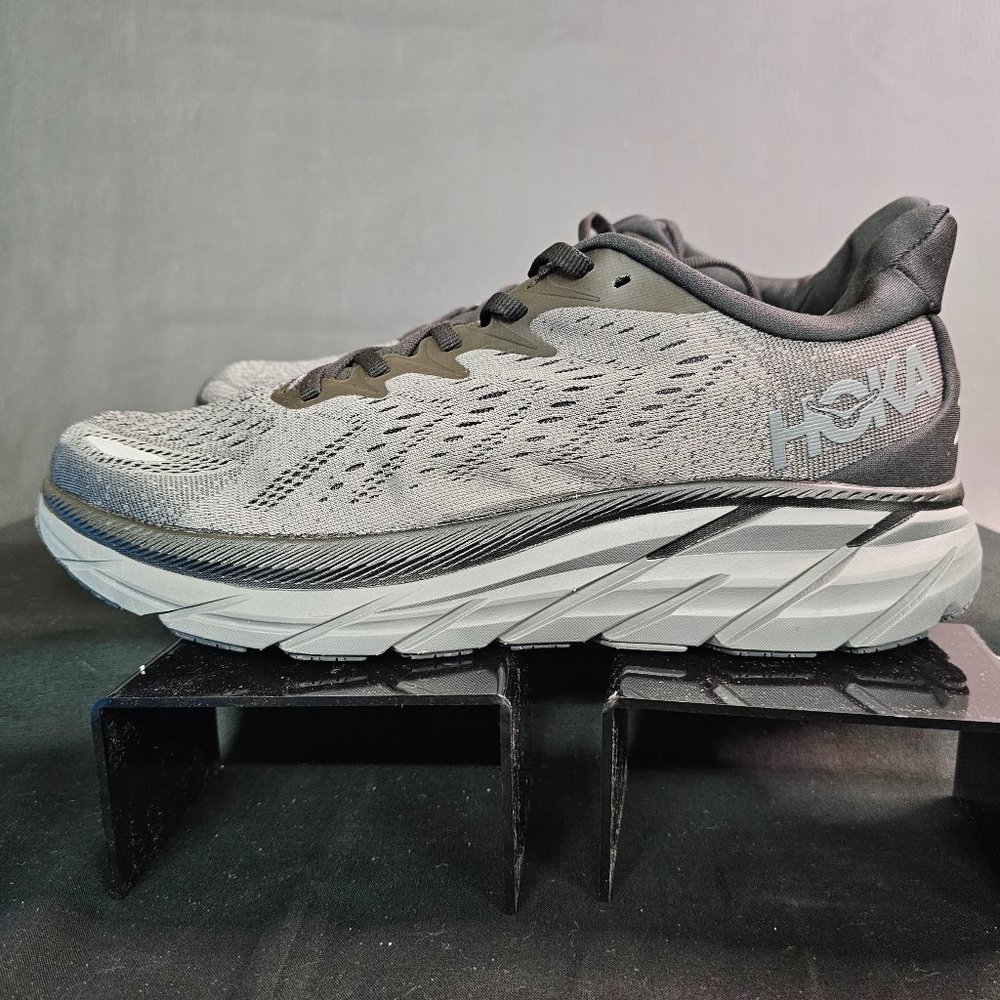 Hoka One One M Clifton 8 Sneaker Running Shoes Black 1119393 Men's Size 8.5D - Picture 4 of 8